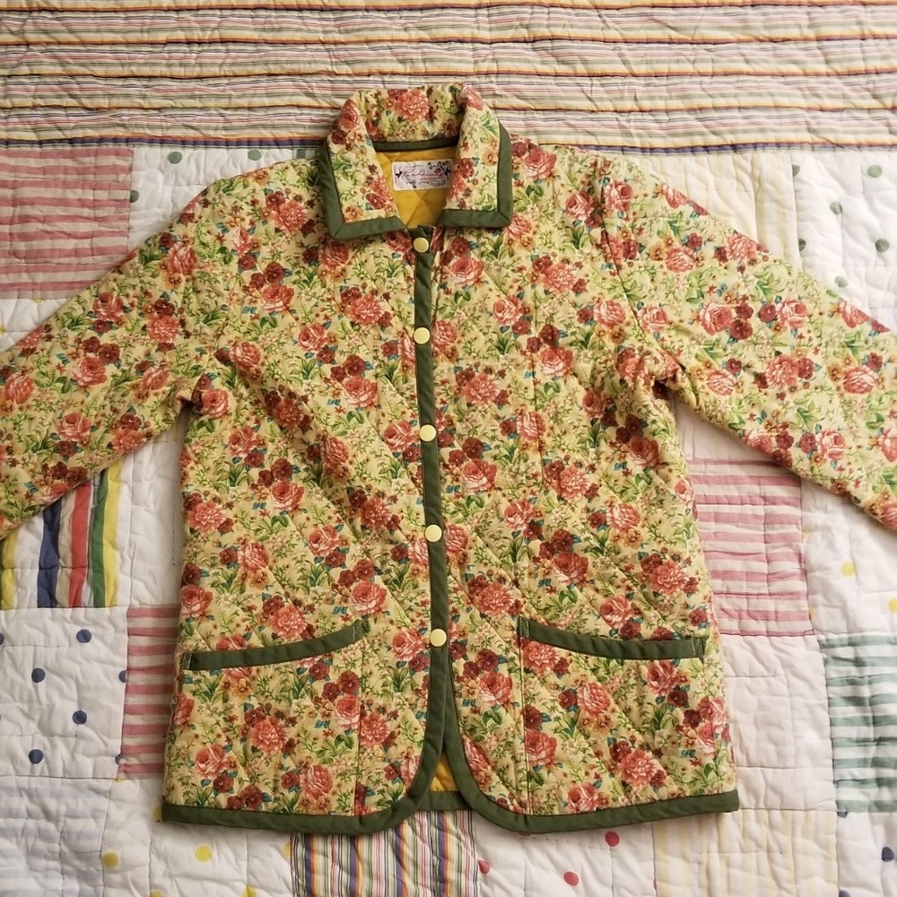 vintage floral jacket